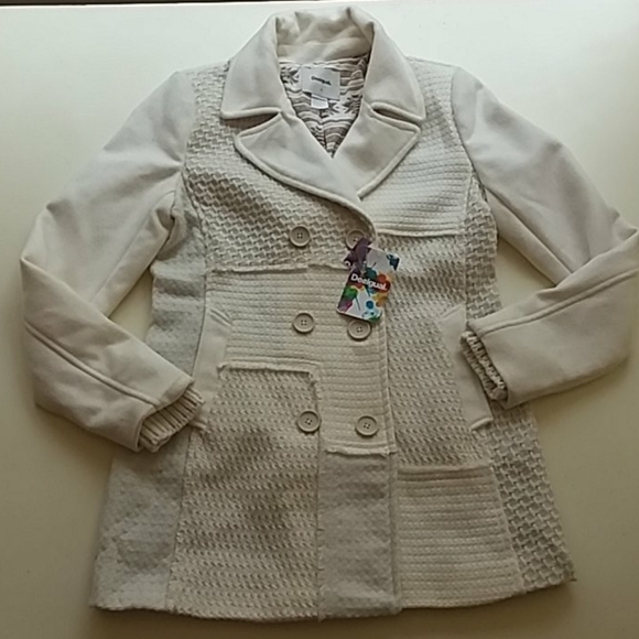 Desigual new Pakaian jadi wanita ivory coat jacket - Picture 8 of 15